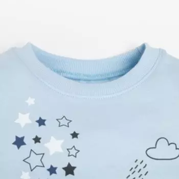 Лонгслив детская, цвет голубой, рост 74 см