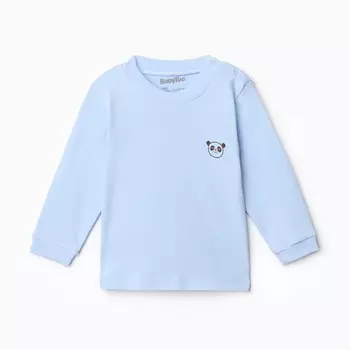 Лонгслив детский, цвет голубой, рост 80 см
