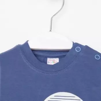 Лонгслив детский, цвет индиго, рост 80 см