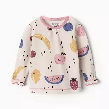 Лонгслив детский, рост 62 см, кремовый