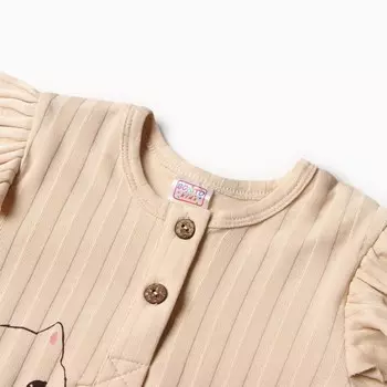 Лонгслив детский, цвет кремовый, рост 80 см