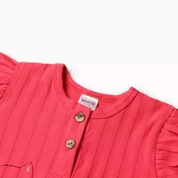 Лонгслив детский, цвет малиновый, рост 80 см