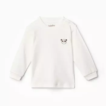 Лонгслив детский, рост 68 см, молочный