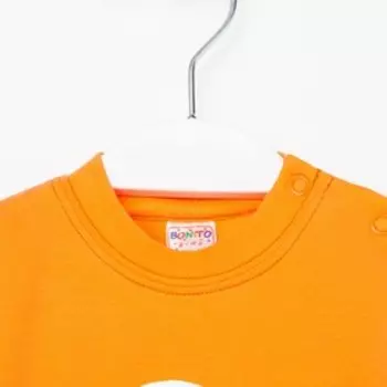 Лонгслив детский, цвет оранжевый, рост 80 см