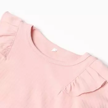 Лонгслив детский, цвет пыльная роза, рост 92 см
