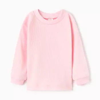 Лонгслив детский, цвет розовый, рост 74