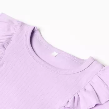 Лонгслив детский, цвет сиреневый, рост 98 см