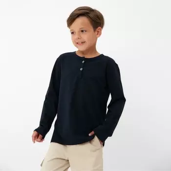 Лонгслив детский KAFTAN, размер 30 (98-104 см), тёмно-синий