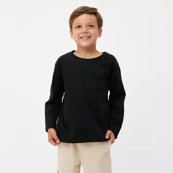 Лонгслив детский KAFTAN, размер 30 (98-104 см), чёрный