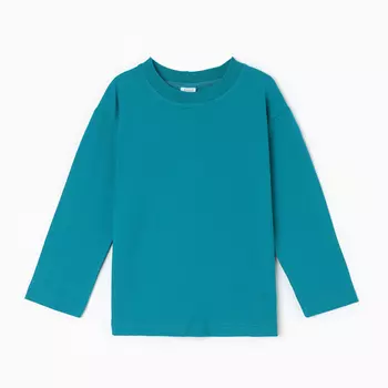 Лонгслив детский MINAKU, цвет бирюзовый, рост 104 см