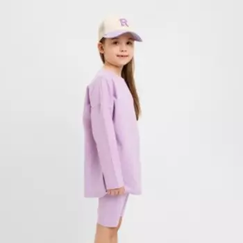 Лонгслив детский MINAKU, лавандовый, рост 116 см