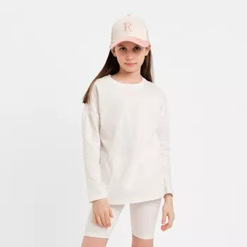 Лонгслив детский MINAKU, цвет молочный, рост 146 см