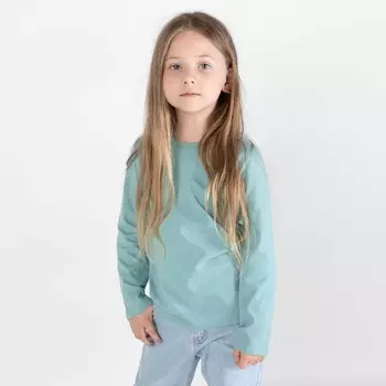 Лонгслив для девочки Basic, рост 116 см, цвет ментоловый