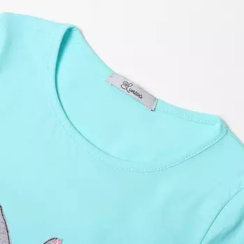 Лонгслив для девочки, цвет мятный, рост 110 см