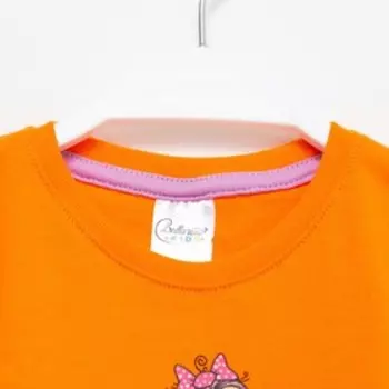 Лонгслив для девочки, цвет оранжевый, рост 86