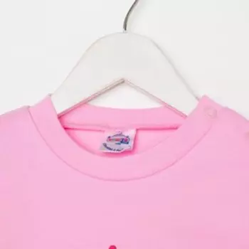 Лонгслив для девочки, цвет розовый, рост 86 см