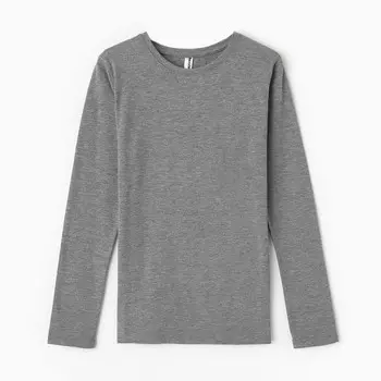 Лонгслив для девочки, цвет темно/серый, рост 176