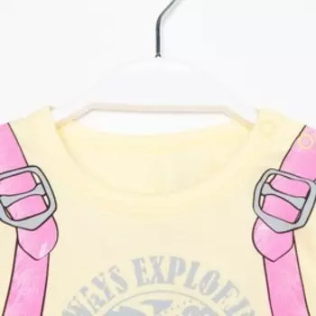 Лонгслив для девочки, цвет желтый, рост 92