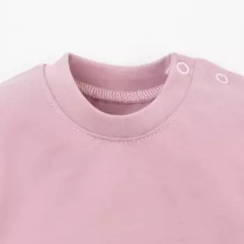 Лонгслив для девочки Крошка Я, BASIC LINE, рост 86-92 см, цвет розовый