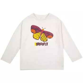 Лонгслив для девочки, рост 122 см, цвет молочный