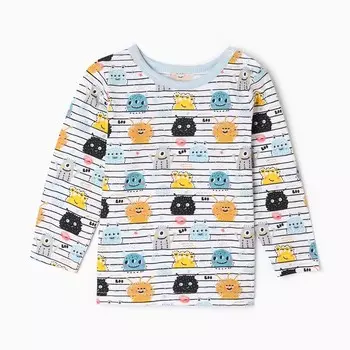 Лонгслив для мальчика, цвет белый, рост 68 см