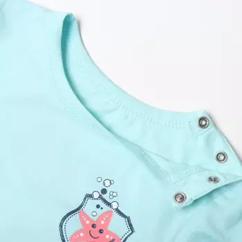 Лонгслив для мальчика, цвет голубой, рост 80