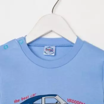 Лонгслив для мальчика, цвет голубой, рост 86 см