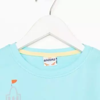 Лонгслив для мальчика, цвет голубой, рост 98