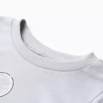 Лонгслив для мальчика, цвет серый, рост 86 см