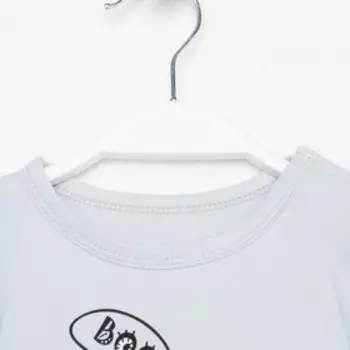 Лонгслив для мальчика, цвет серый, рост 68