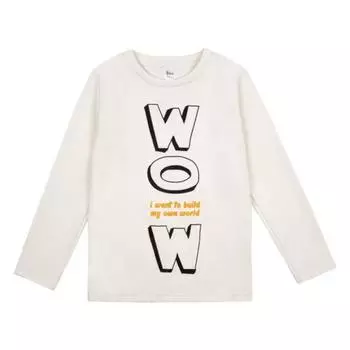 Лонгслив для мальчика, рост 134 см, цвет молочный