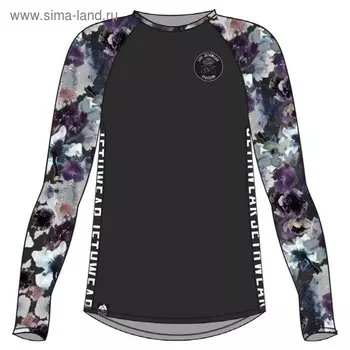Лонгслив Jethwear One, размер S, чёрный, серый