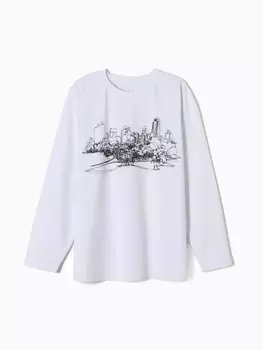 Лонгслив мужской MINAKU: City, белый, размер 54