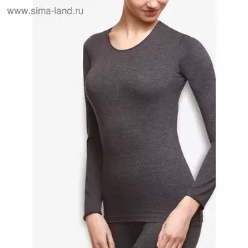 Лонгслив женский Celg Lft 593, размер 48, рост 170-176 см, цвет меланж антрацит