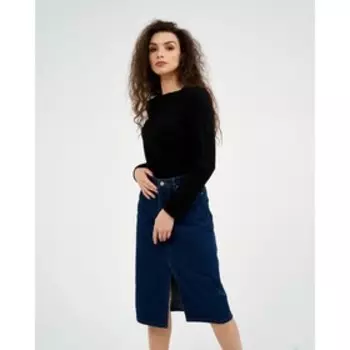 Лонгслив женский, цвет чёрный, размер 46