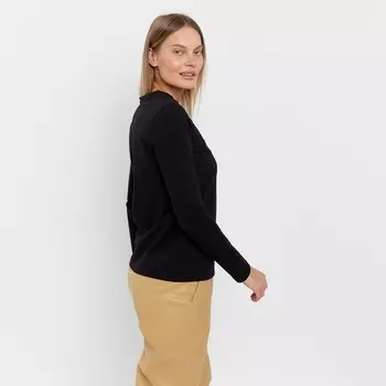 Лонгслив женский, цвет чёрный, размер ХL (48)