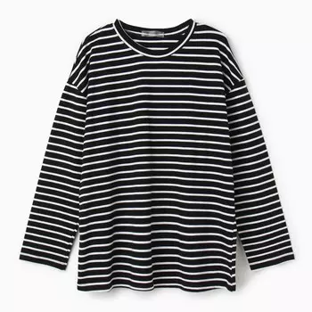 Лонгслив женский, цвет чёрный, размер ONE SIZE (46-48)