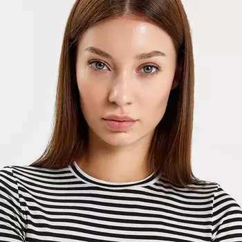 Лонгслив женский, цвет молочный/чёрный, размер 42 (ХS)