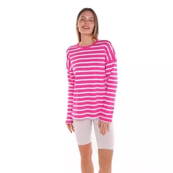 Лонгслив женский, цвет розовый, размер 48 (XL)