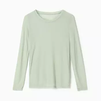 Лонгслив женский KAFTAN: Basic line, оливковый, размер 44-46