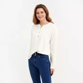 Лонгслив женский MINAKU: Basic line цвет экрю, р-р 42