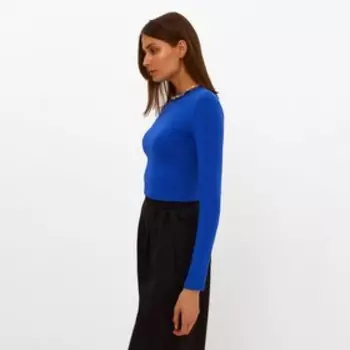 Лонгслив женский MINAKU: Basic line, электро, размер 48