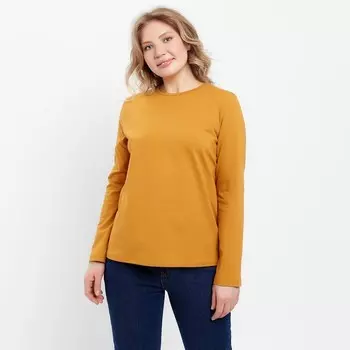 Лонгслив женский MINAKU: Basic line цвет горчица, размер 48