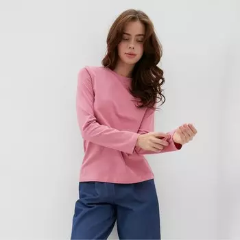 Лонгслив женский MINAKU: Basic line цвет лиловый, размер 46