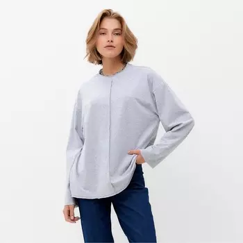 Лонгслив женский MINAKU: Basic line, серый, размер 46