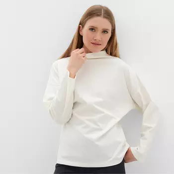 Лонгслив женский MINAKU: Casual Collection, цвет экрю, размер 52