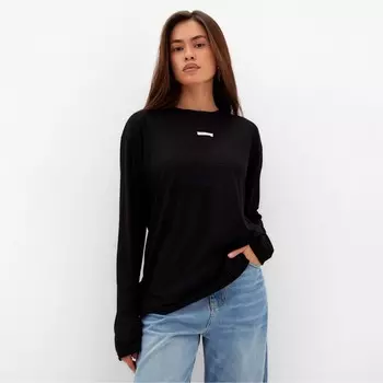 Лонгслив женский MIST, размер onesize, чёрный