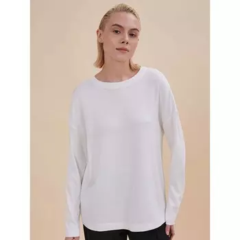 Лонгслив женский, размер XL, цвет белый