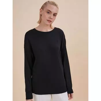 Лонгслив женский, размер XL, цвет чёрный