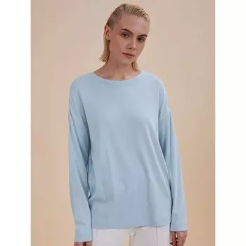 Лонгслив женский, размер XS, цвет голубой